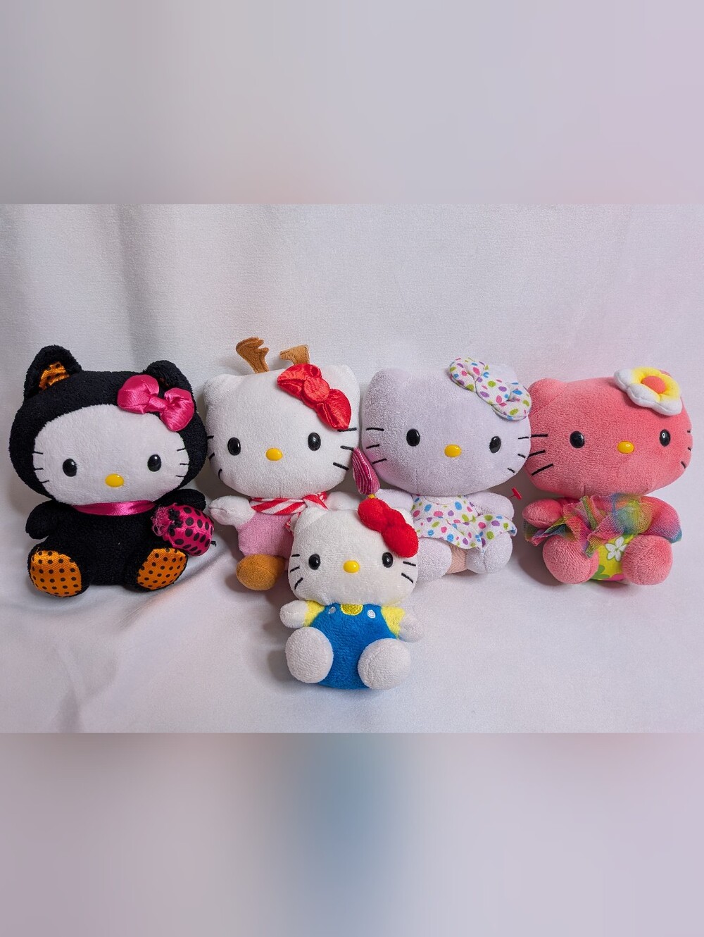 Sanrio Hello Kitty Plush Lot Vintage Ty Beanie Baby HK Stuffed Animals